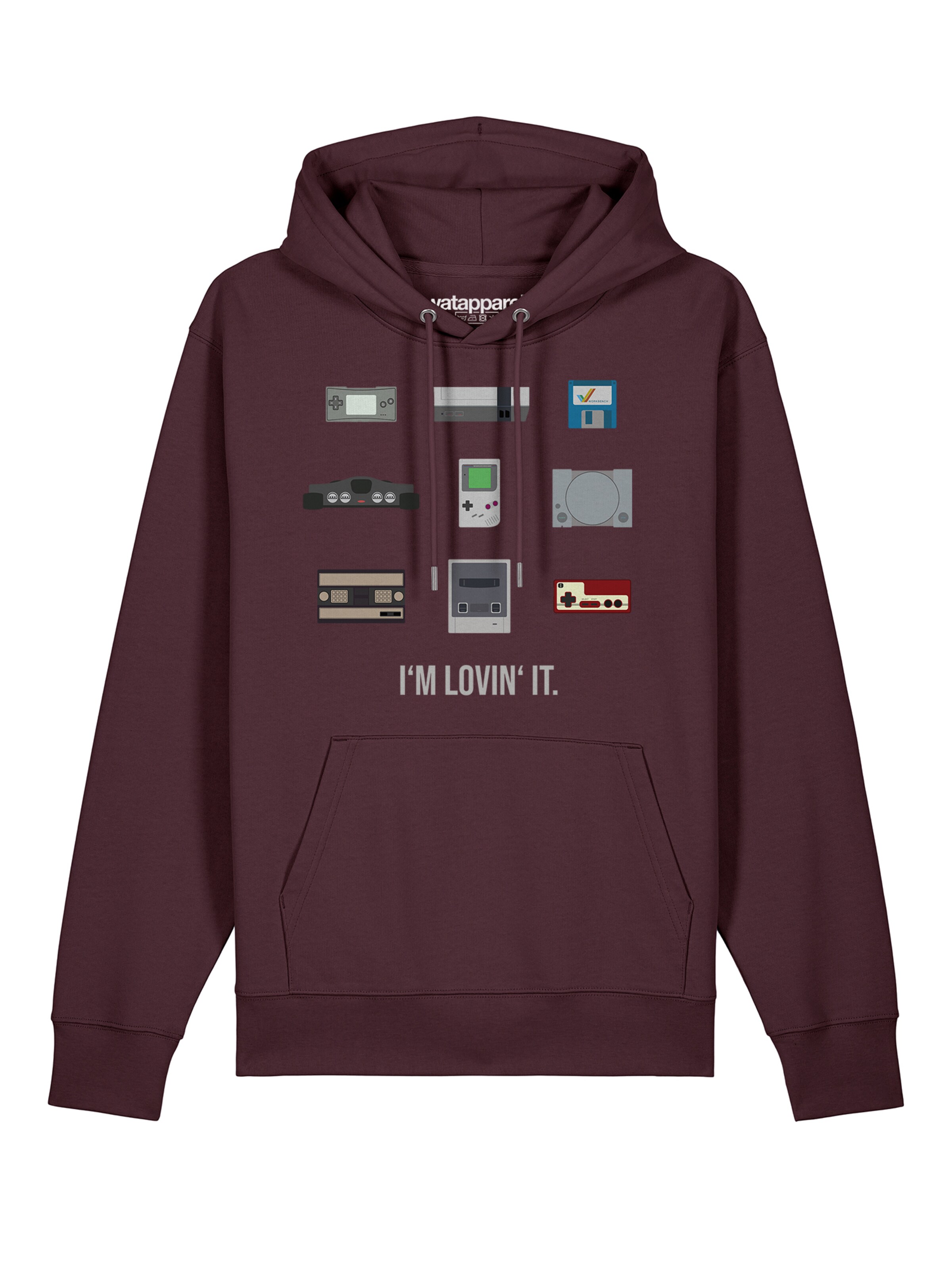 Sweat-shirt 'Videogames' Watapparel en rouge : devant