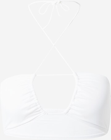 Calvin Klein Swimwear Bandeau Bikiniöverdel i vit: framsida