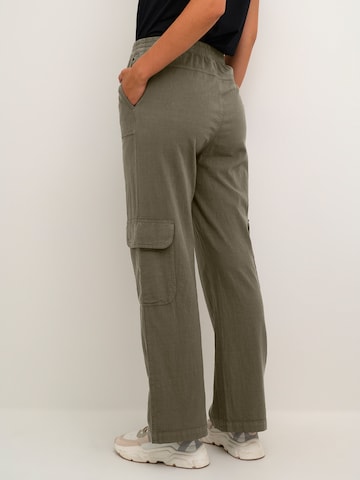 Regular Pantalon cargo 'Naya' Kaffe en vert