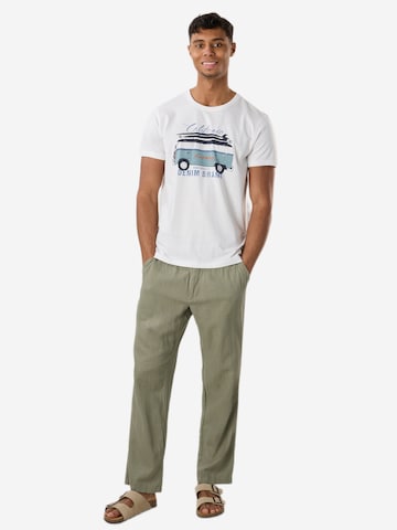 T-Shirt Denim Factory en blanc