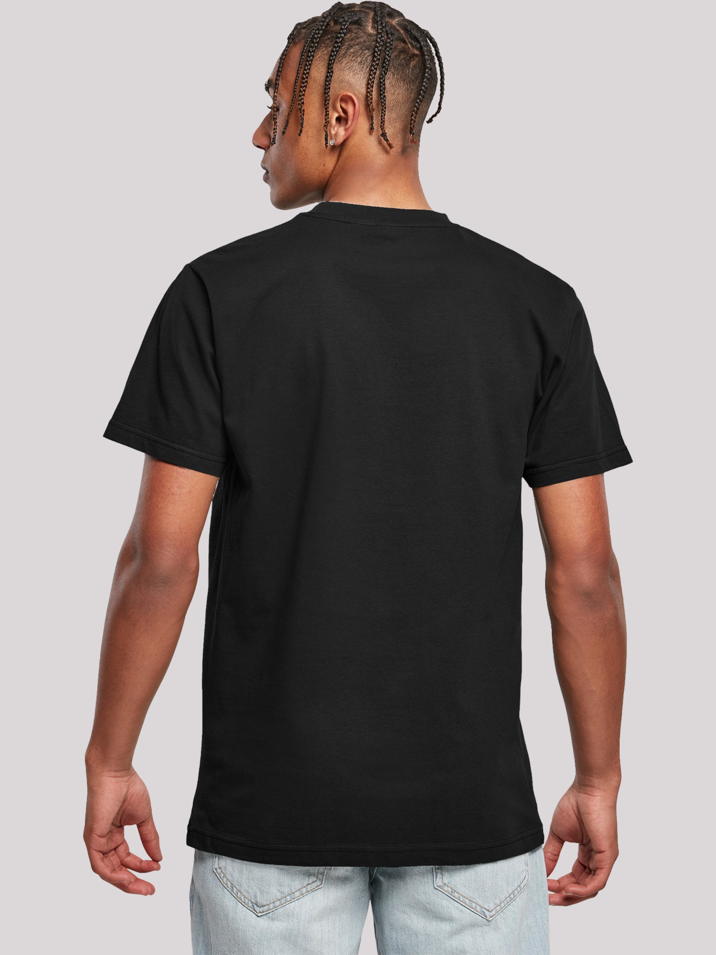 Männer Große Größen F4NT4STIC T-Shirt 'NASA' in Schwarz - XR50647