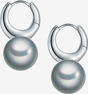 Boucles d'oreilles Yokoamii en argent : devant