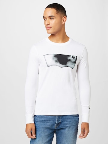 LEVI'S ® Shirt 'Relaxed Long Sleeve Graphic Tee' in Wit: voorkant
