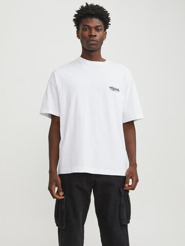 T-Shirt 'Bari' JACK & JONES en blanc : devant