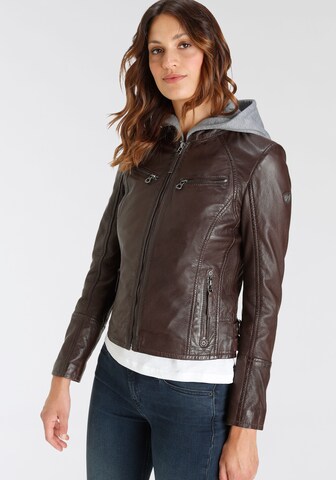 Gipsy Between-Season Jacket in Brown: front