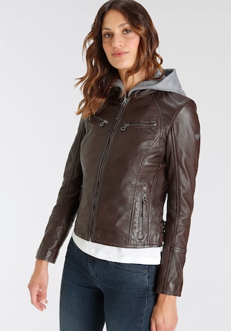 Gipsy Between-Season Jacket in Brown: front