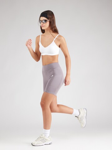 Skinny Pantaloni sportivi 'Optime' di ADIDAS PERFORMANCE in lilla