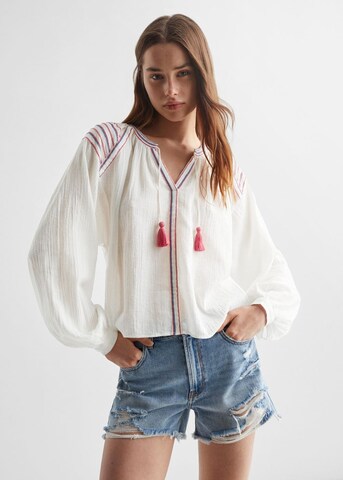 MANGO TEEN Blouse 'Bombai' in Wit