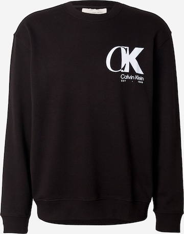 Calvin Klein Свитшот в Черный: спереди