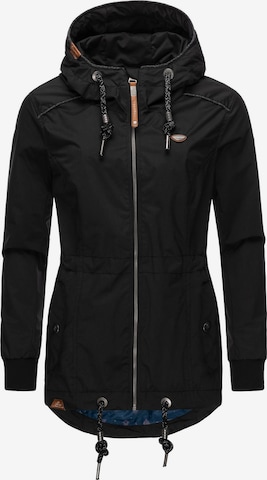 Ragwear Weatherproof jacket 'Danka' in Black: front
