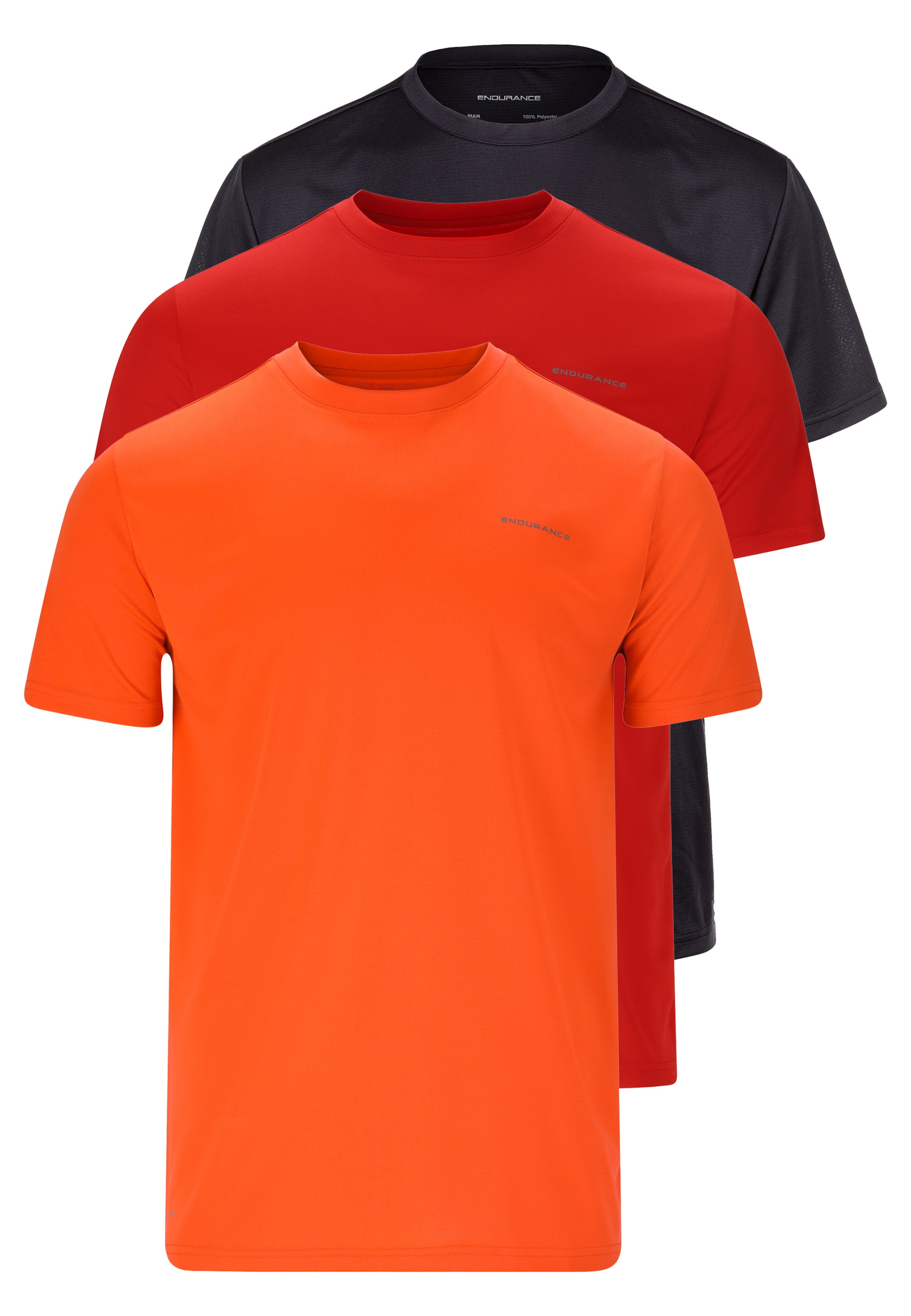 ENDURANCE Performance shirt 'Vernon V2' in Orange: front