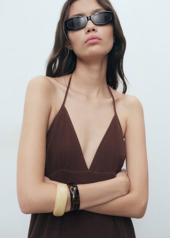 MANGO Summer Dress 'Corfu' in Brown