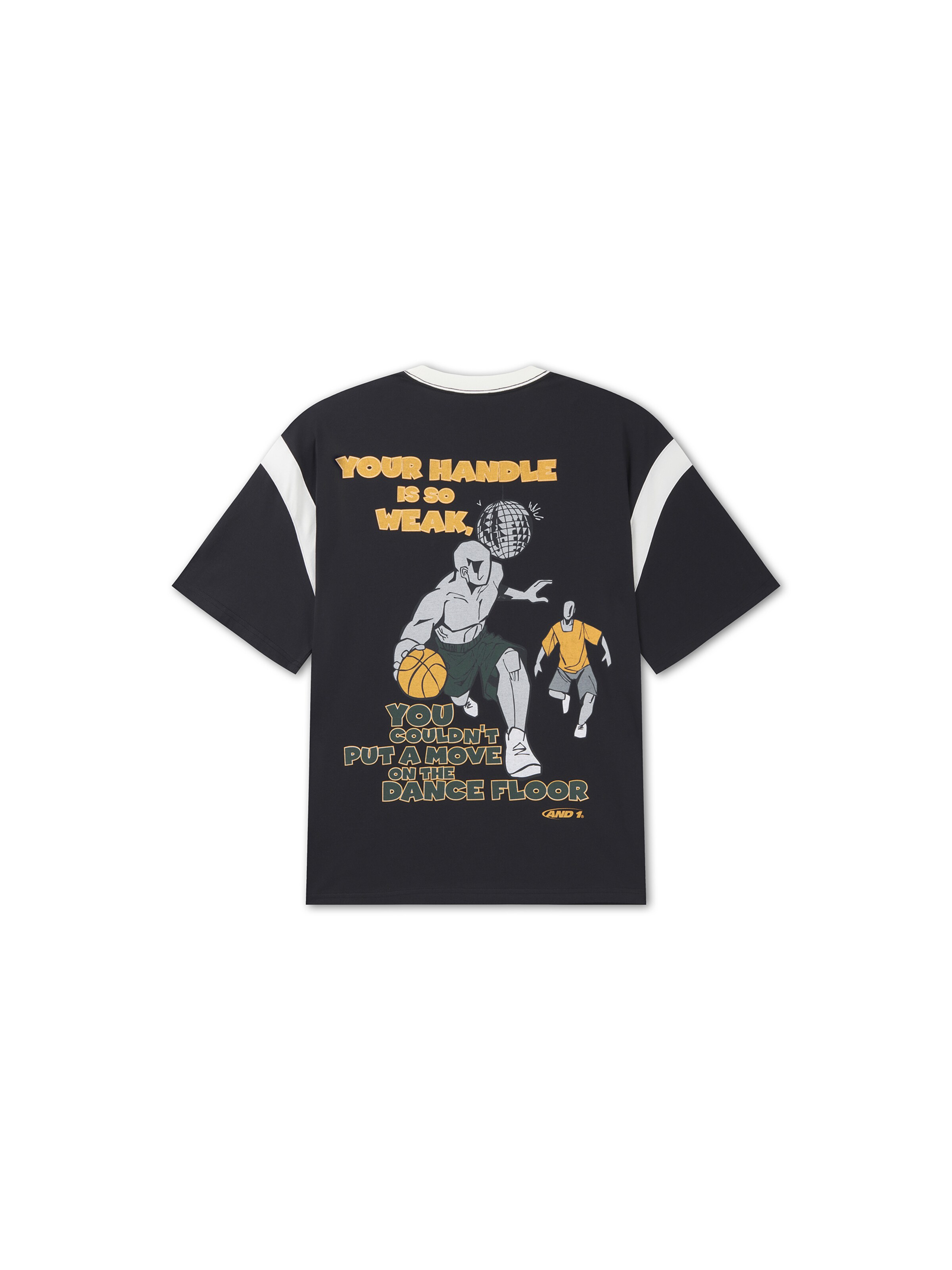 AND1 T-Shirt 'Dancefloor' in Schwarz