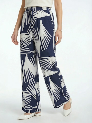Guido Maria Kretschmer Wide leg Pants 'Pristine' in Blue: front