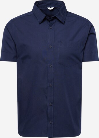 MELAWEAR Regular fit Button Up Shirt 'DEEPAK' in Blue: front