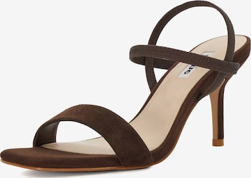 Sandales à lanières 'Methodical' Dune LONDON en marron : devant