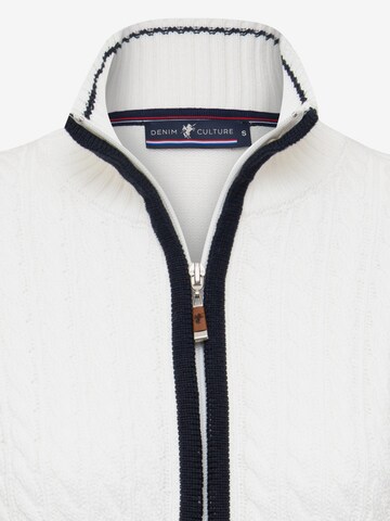 DENIM CULTURE Knit Cardigan 'Marilyn' in White