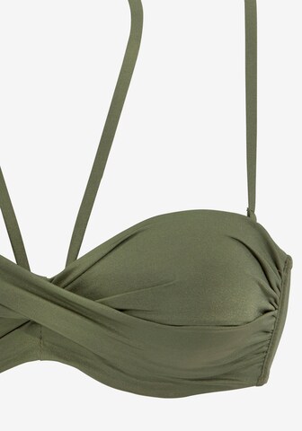 LASCANA Bandeau Bikini in Groen