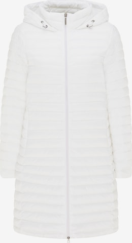 Manteau mi-saison Usha en blanc : devant