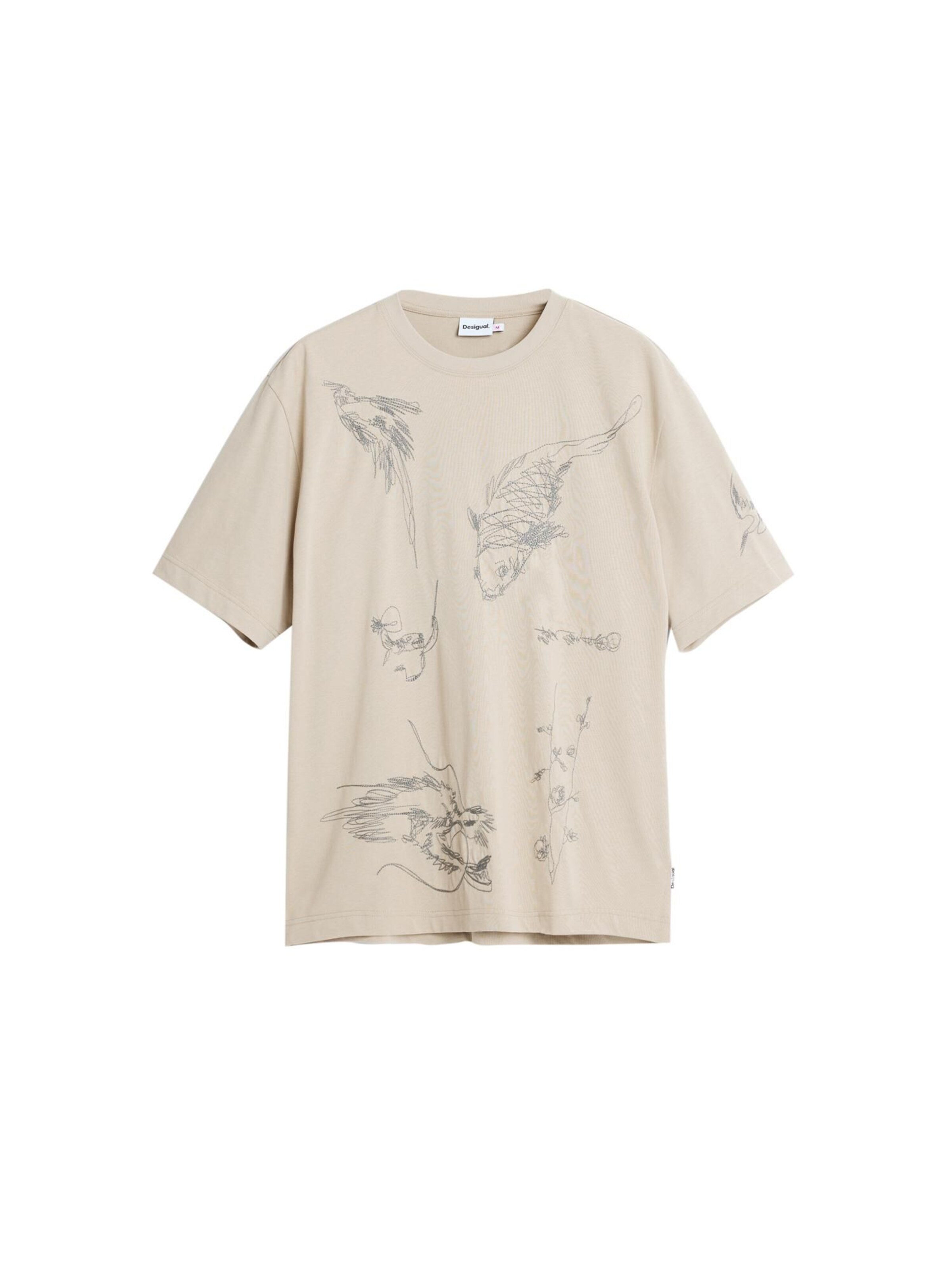 Desigual - Camisa em bege: frente