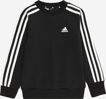 ADIDAS SPORTSWEAR Athletic Sweatshirt 'Essentials 3-Stripes ' in Black: front