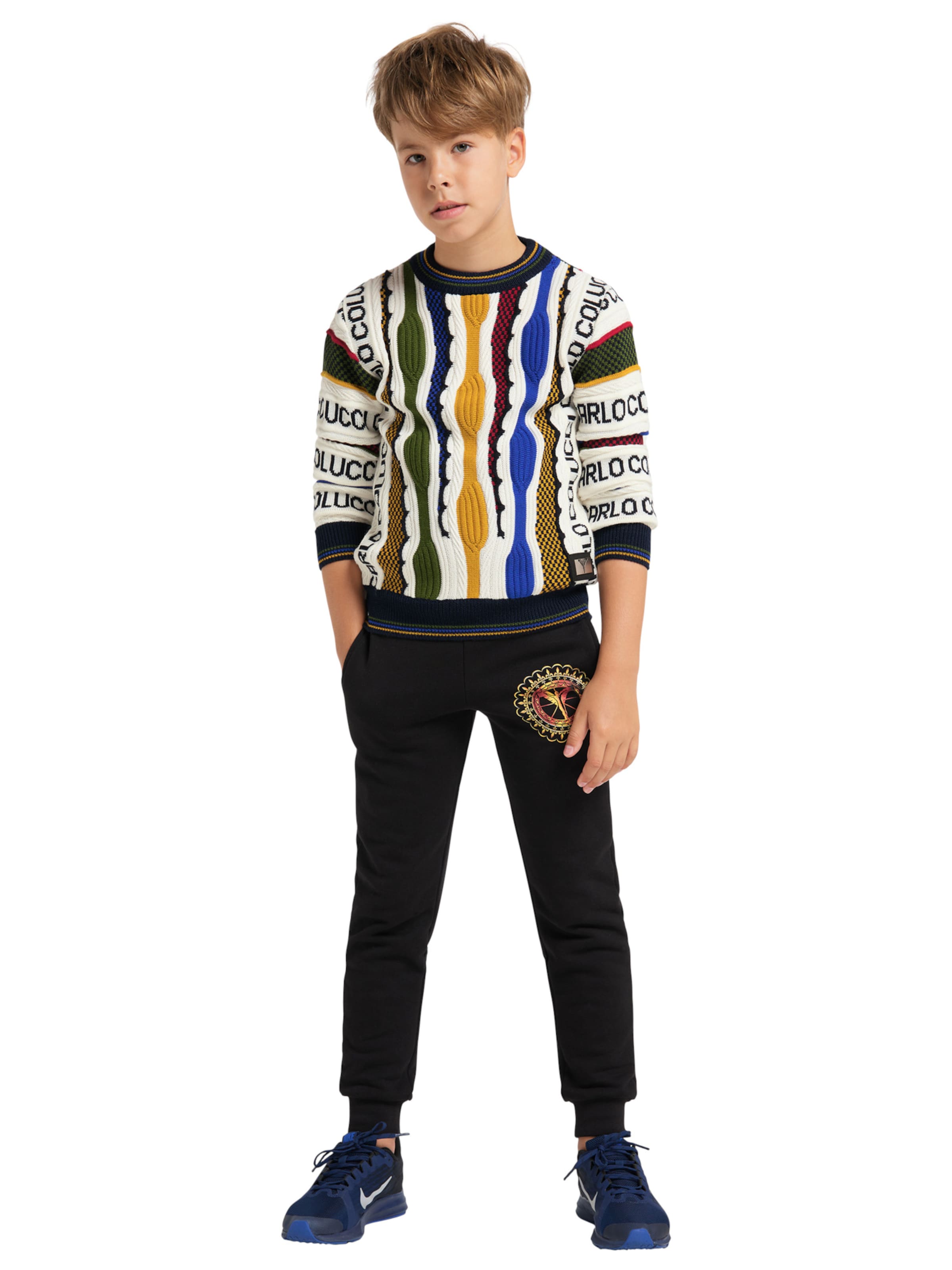 Carlo Colucci Sweater 'Casale' in Mixed colours