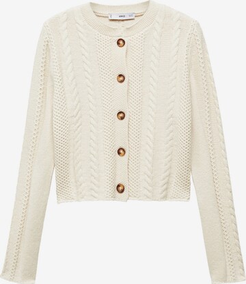 MANGO Cardigan 'Clara' i beige: forside