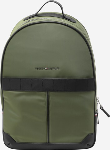 TOMMY HILFIGER Backpack in Green: front