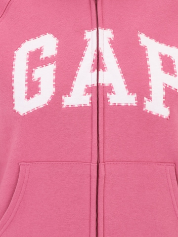 Gap Petite Sweatjacke 'HERITAGE' in Pink