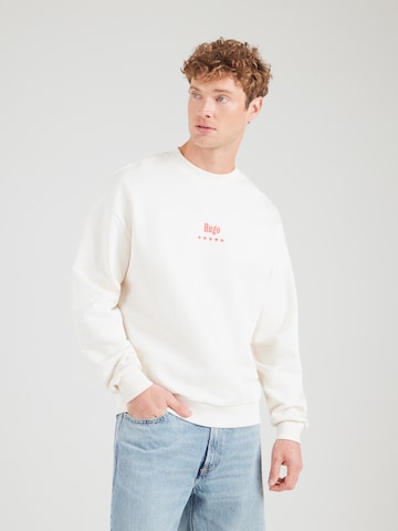 HUGO Sweatshirt 'Nucavex' i hvid