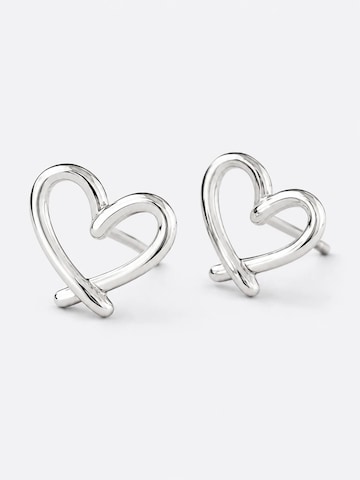 Orecchini 'Earrings "Love Heart"' di Alster Herz in argento: frontale