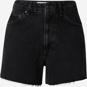 TOPSHOP Regular Jeans in Black: front