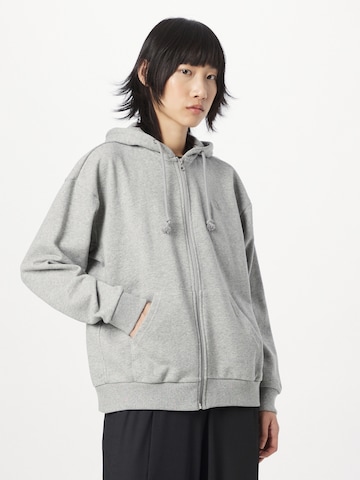 ADIDAS SPORTSWEAR Athletic Zip-Up Hoodie 'All Szn French Terry ' in Grey: front