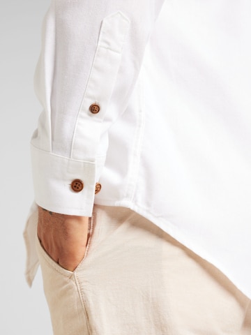 anerkjendt Regular Fit Hemd 'LEIF' in Weiß