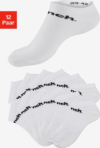 BENCH Athletic Socks in White