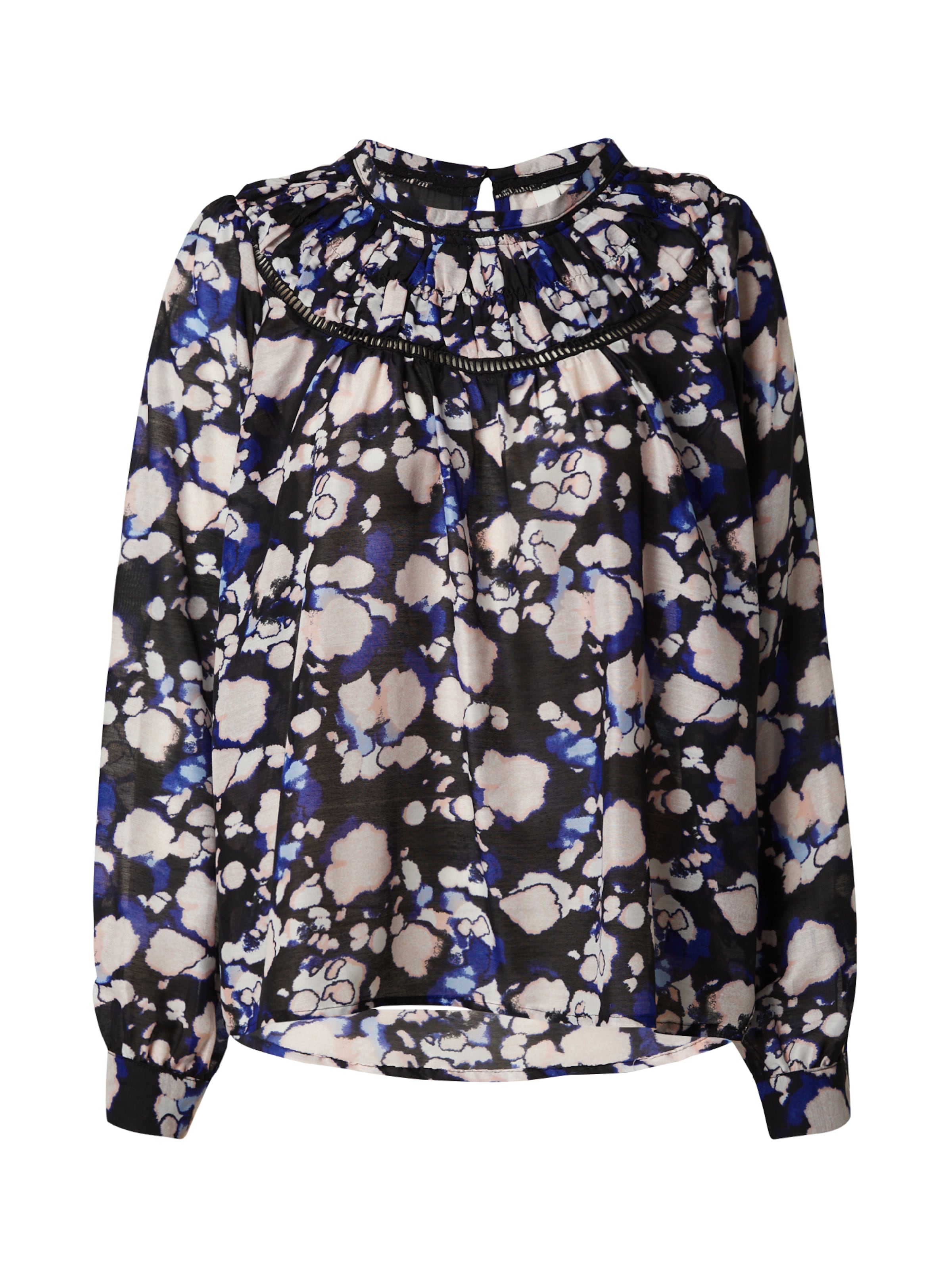 QS Blouse in Blauw: voorkant