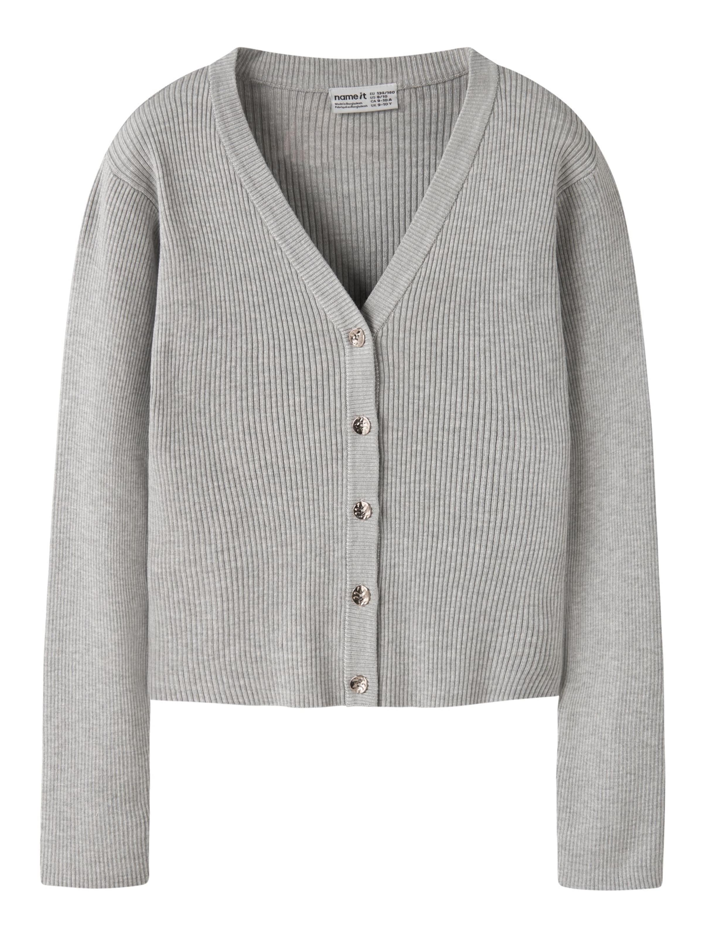 Cardigan NAME IT en gris : devant