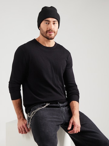 JACK & JONES Pullover 'JJEEmil' in Schwarz: Vorderseite