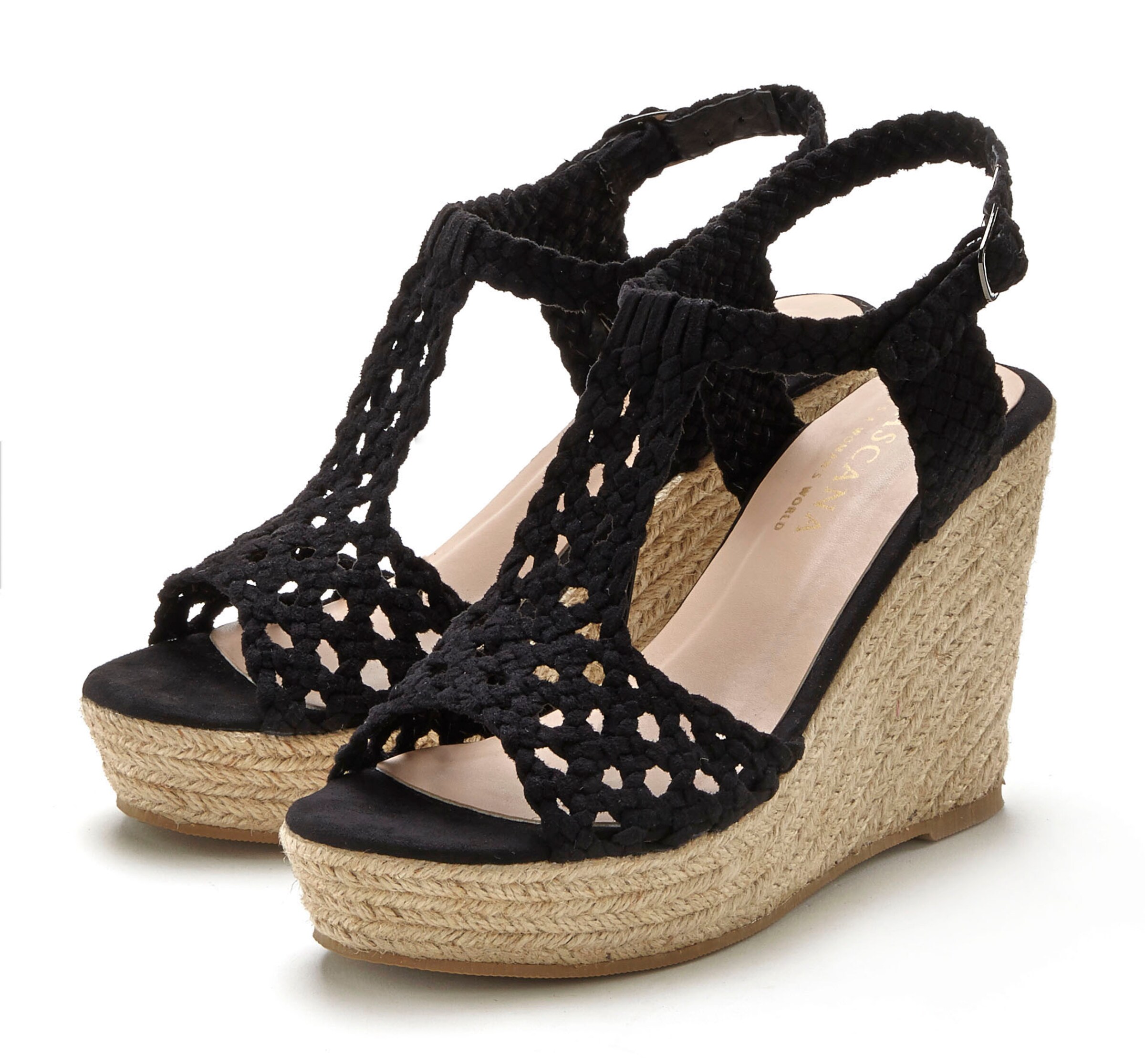 LASCANASandale - crna boja