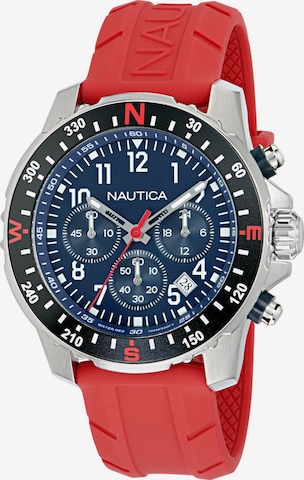 Montre à affichage analogique NAUTICA en rouge : devant