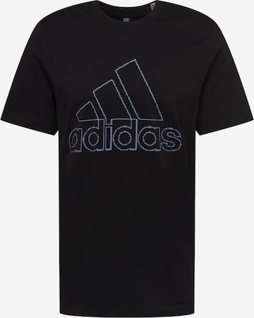 T-Shirt fonctionnel ADIDAS PERFORMANCE en noir : devant