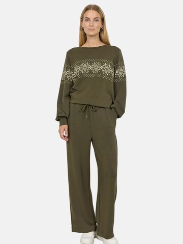 Wide Leg Pantalon ' SC_BANU ' Soyaconcept en vert