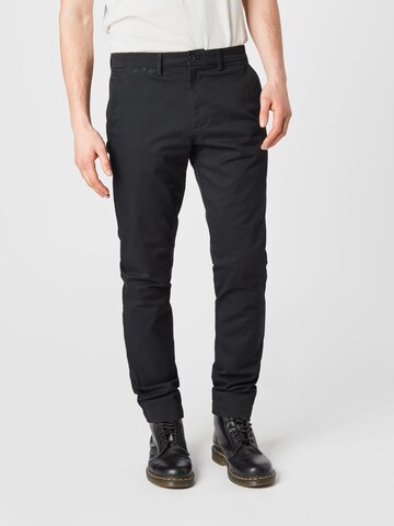 GAP Skinny Chino kalhoty 'V-ESSENTIAL' – černá: přední strana