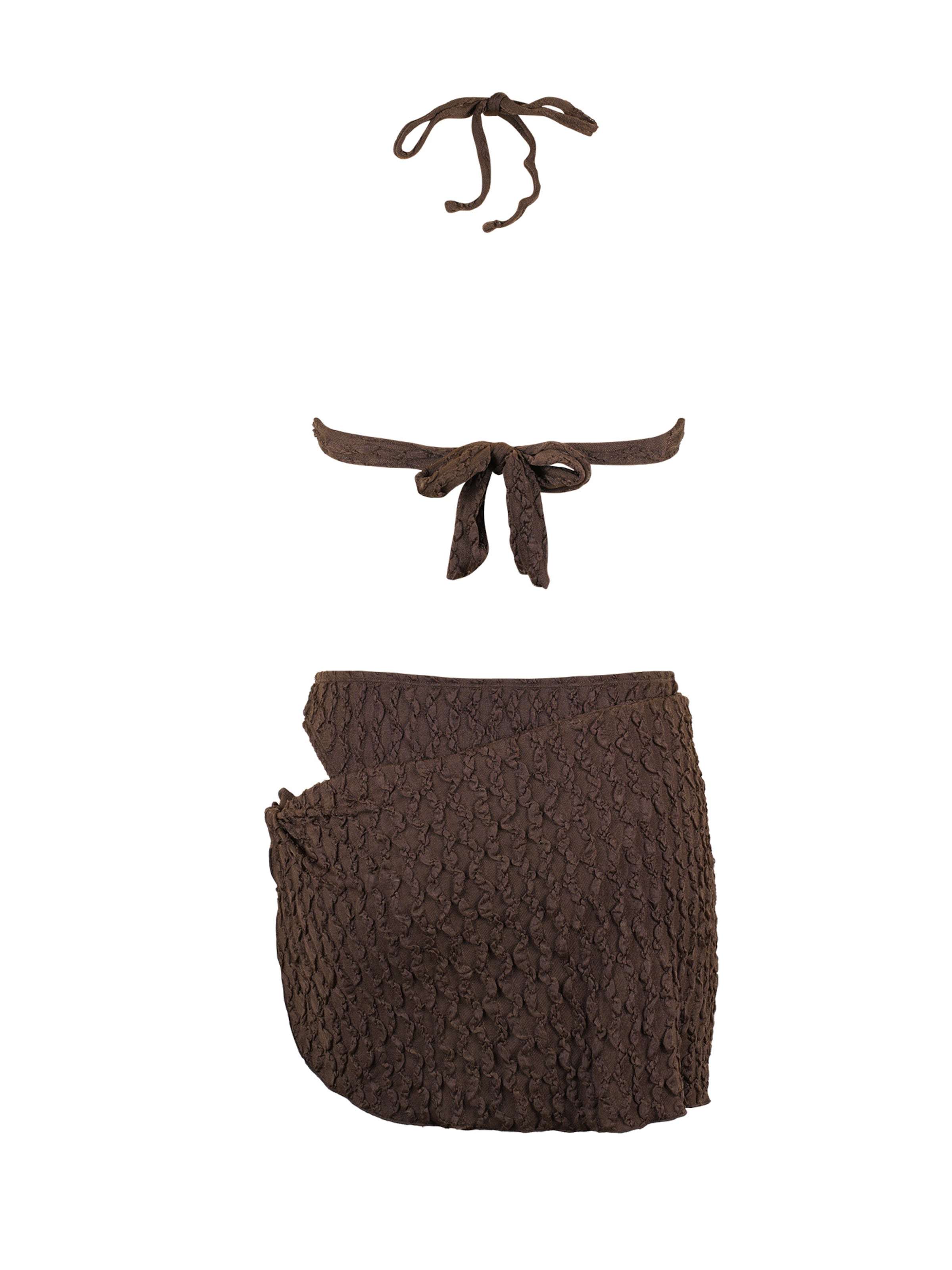 Cupshe Bralette Bikini 'CAA12L4K002HH' in Brown