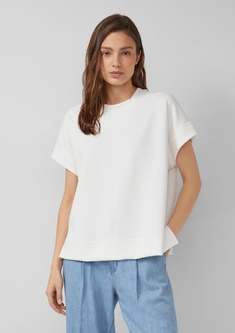 Sweat-shirt s.Oliver en beige : devant