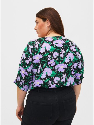 Zizzi Blouse in Zwart: voorkant