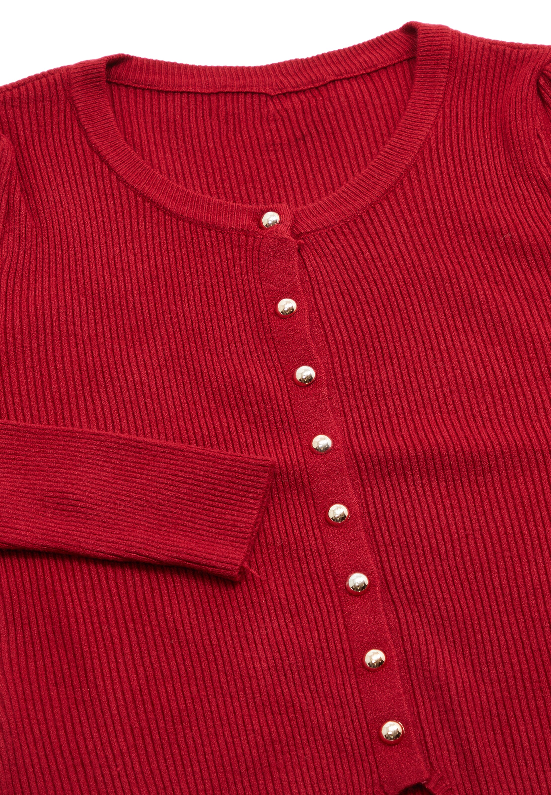 VERNOLE Knit cardigan in Red