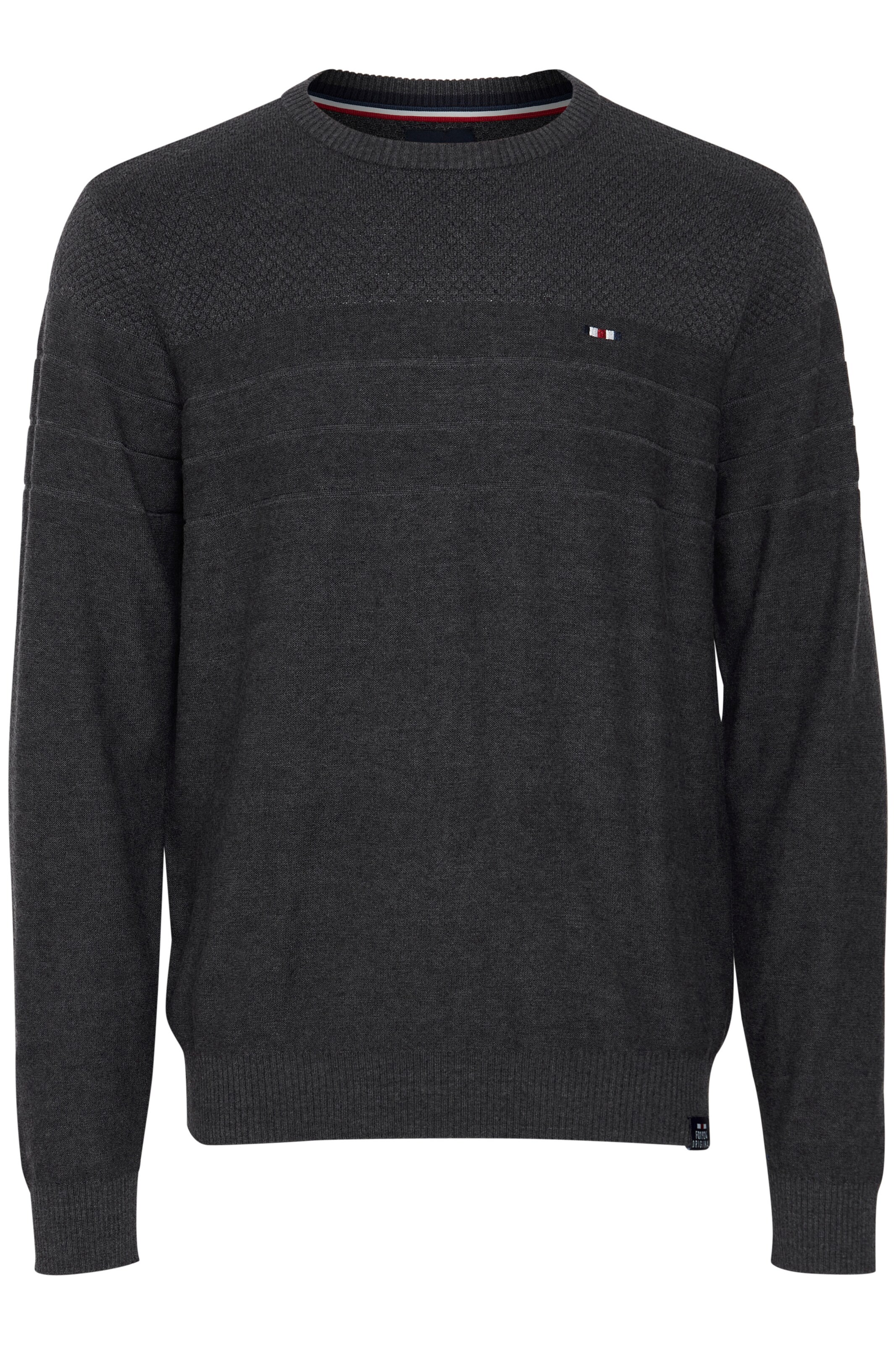FQ1924 Pullover 'Saban' in Grau: Vorderseite