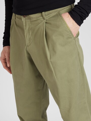 JACK & JONES Regular Pleat-Front Pants 'BILL BOWIE' in Green