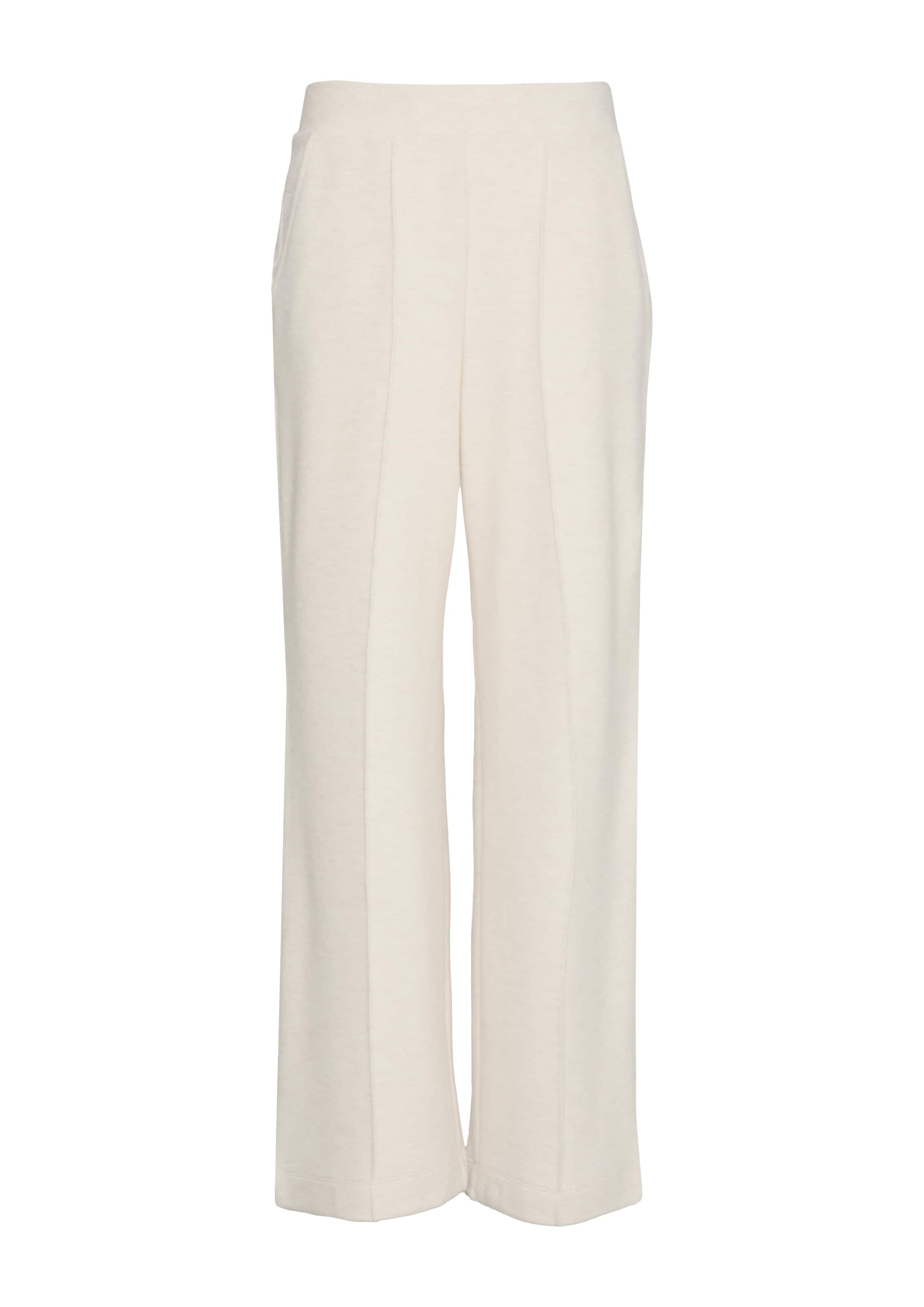 s.Oliver Wide Leg Hose in Beige: Vorderseite
